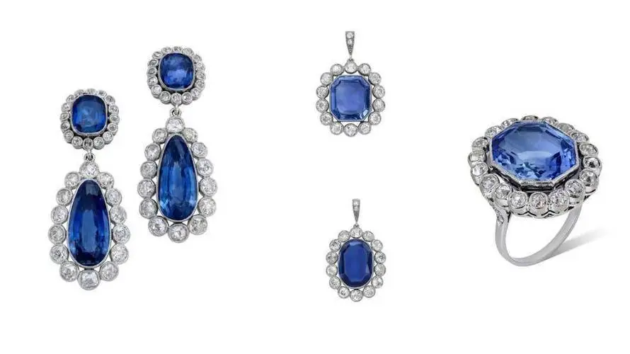 Sapphire Jewelry Set