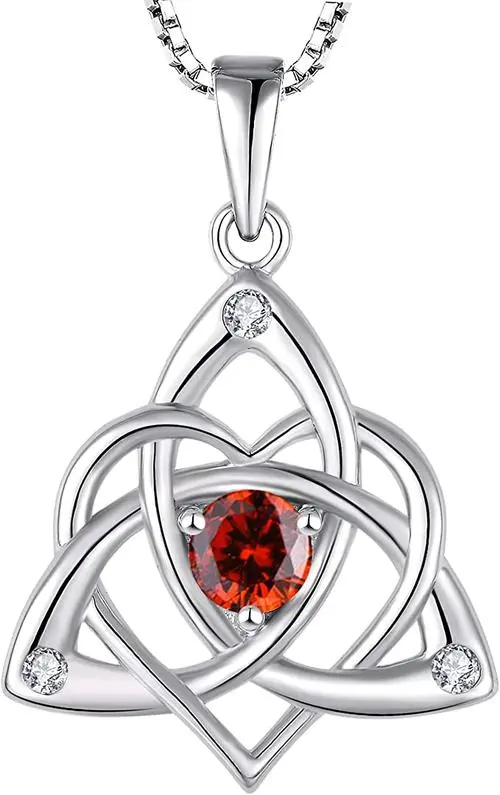 A Celtic ruby necklace