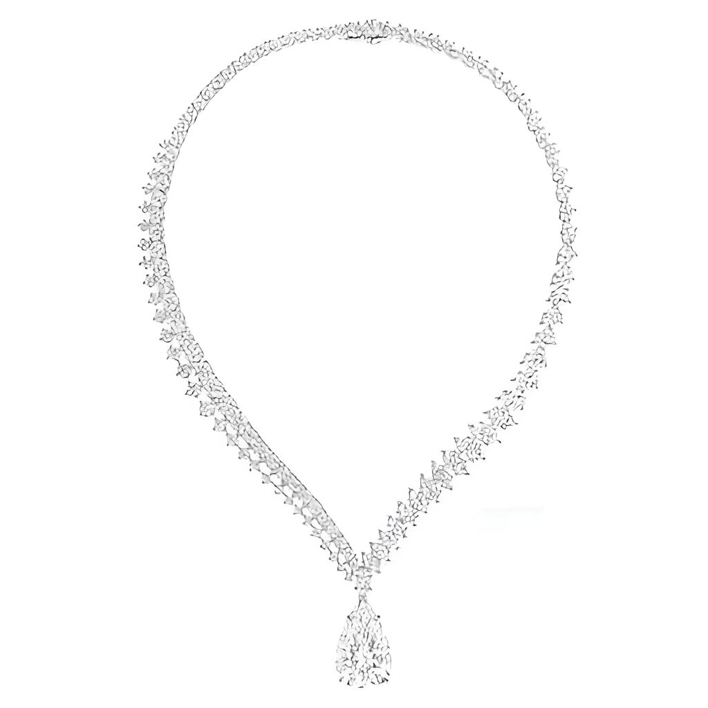 Harry Winston Diamond Halo Necklace