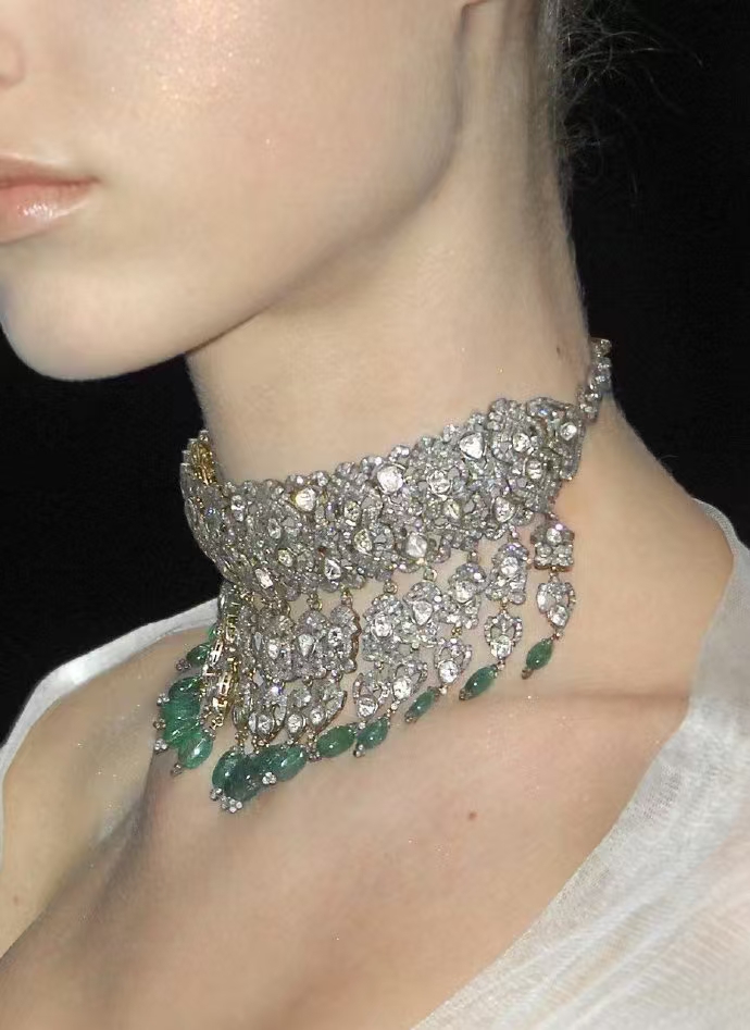 An ornate choker from Alexander McQueen Fall/Winter 2008 inspired by Victorian elegance.