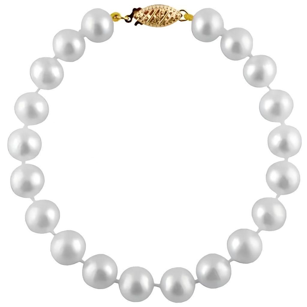 Single strand pearl bracelet all uniform pearls simple elegance.