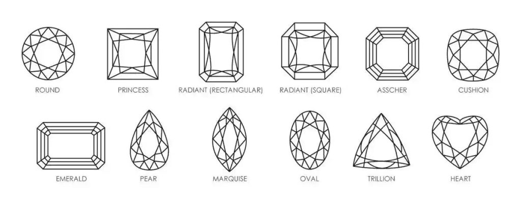 Many different diamond shapes, round princess oval emerald and on and on and each with their own quarrying and cut appeal.