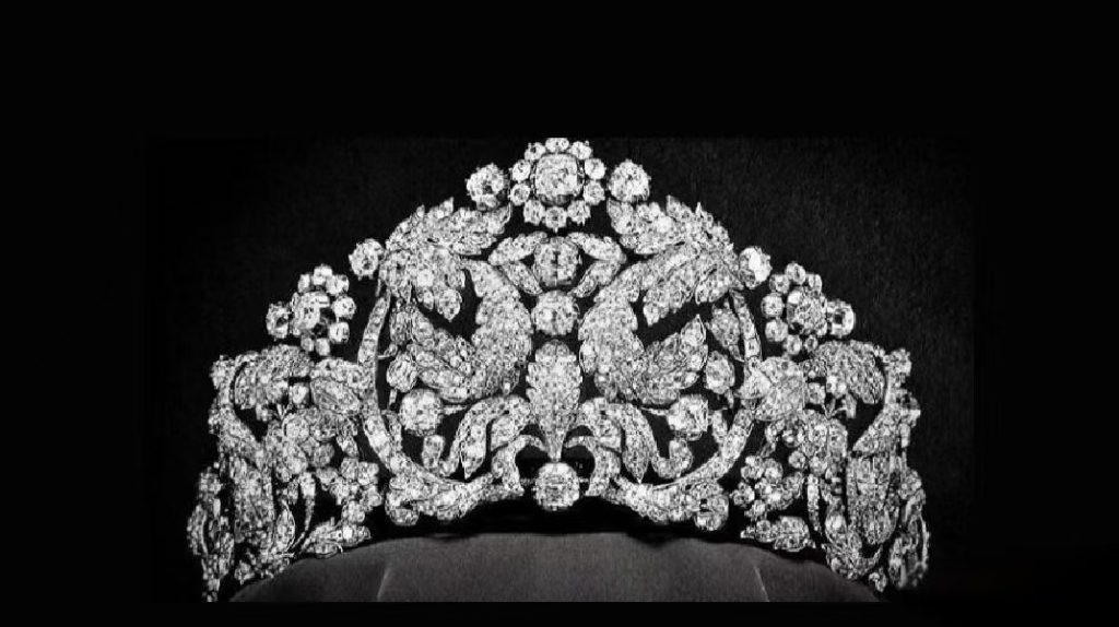 Braganza Tiara, platinum and diamond