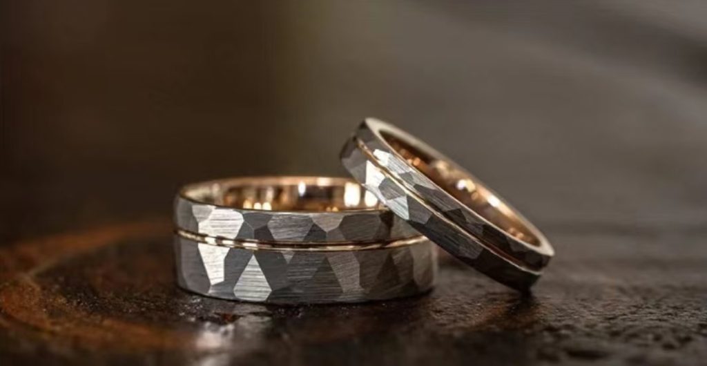 A stylish, modern, durable tungsten carbide ring